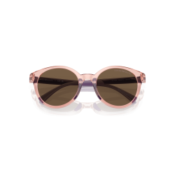 Óculos De Sol Para Crianças Emporio Armani Feminino 0ek4185 Transparent Pink Dark Brown